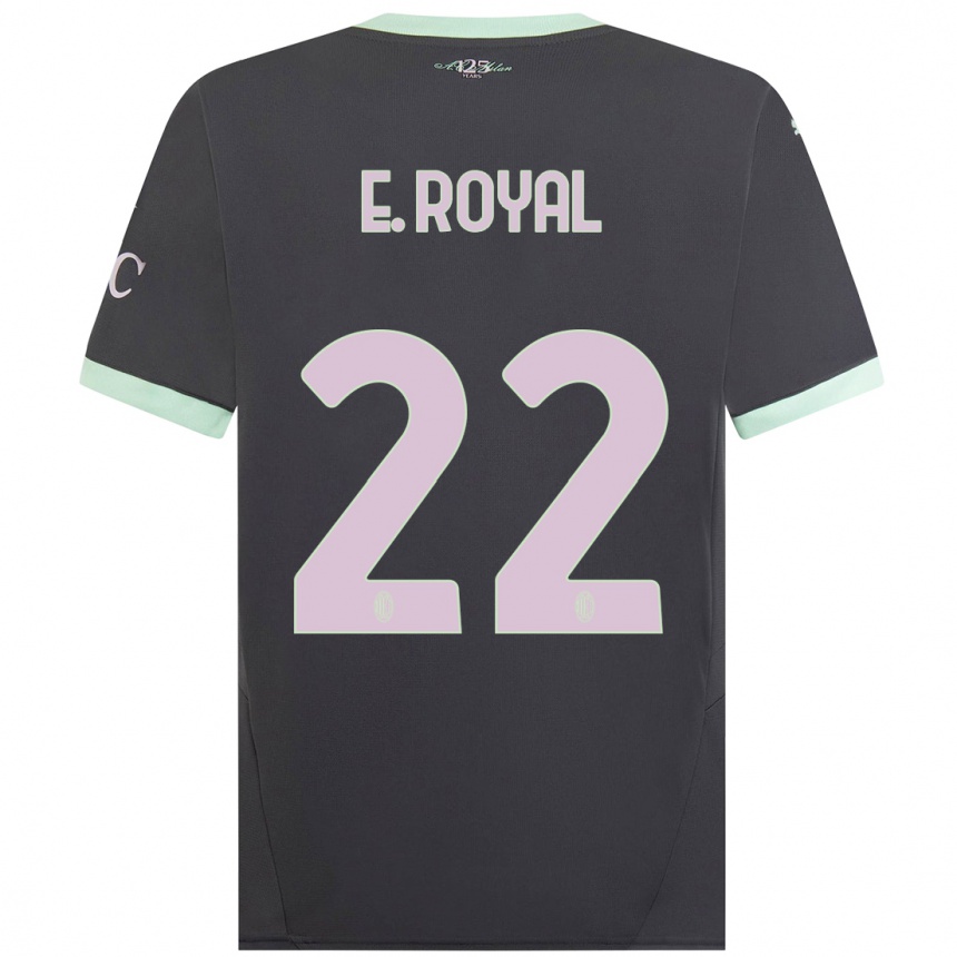 Kids Football Emerson Royal #22 Grey Third Jersey 2024/25 T-Shirt