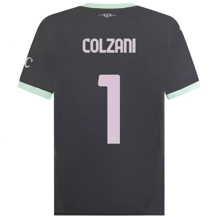 Kids Football Edoardo Colzani #1 Grey Third Jersey 2024/25 T-Shirt