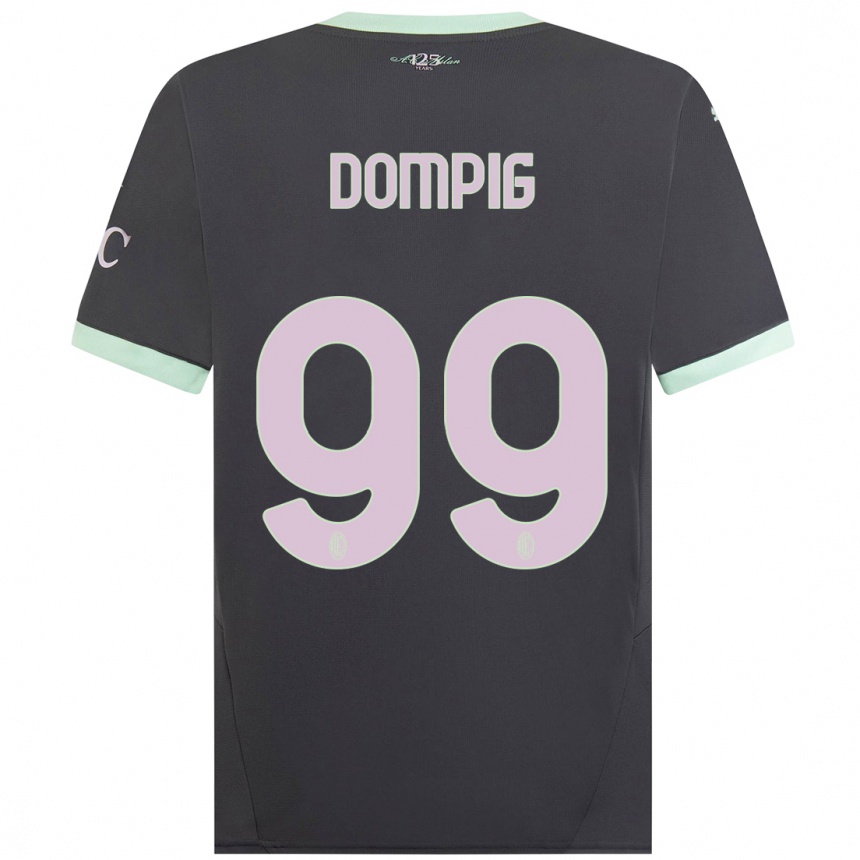 Kids Football Chanté Dompig #99 Grey Third Jersey 2024/25 T-Shirt