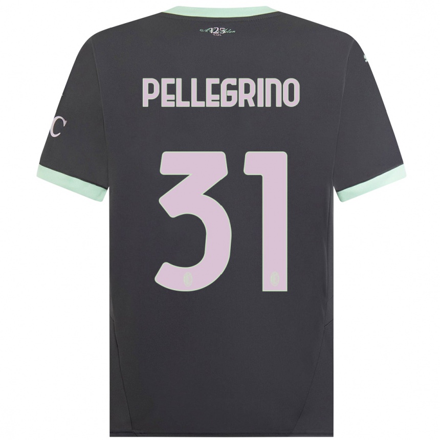 Kids Football Marco Pellegrino #31 Grey Third Jersey 2024/25 T-Shirt