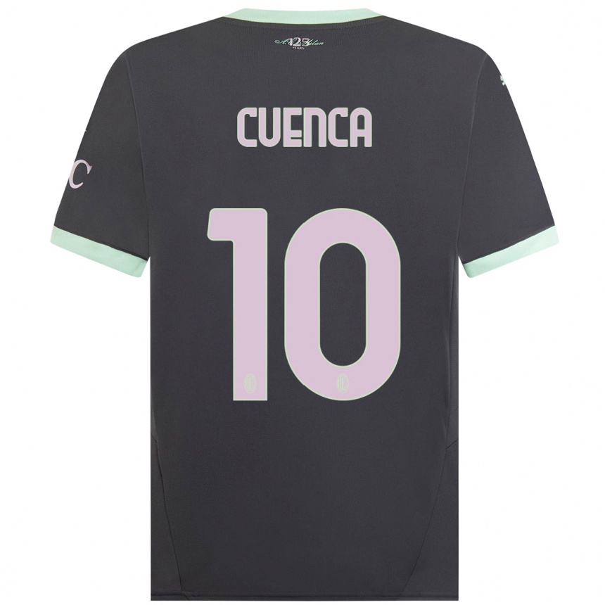 Kids Football Hugo Cuenca #10 Grey Third Jersey 2024/25 T-Shirt