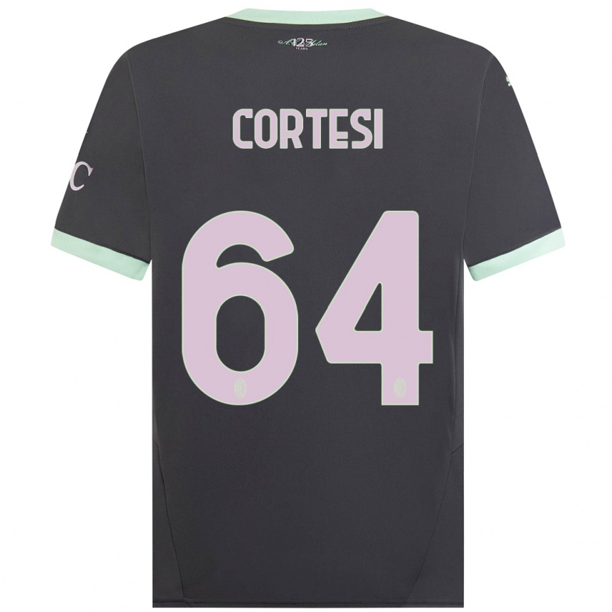 Kids Football Selena Cortesi #64 Grey Third Jersey 2024/25 T-Shirt