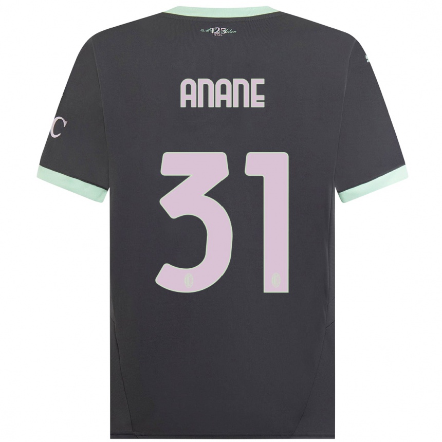 Kids Football Emmanuel Anane #31 Grey Third Jersey 2024/25 T-Shirt