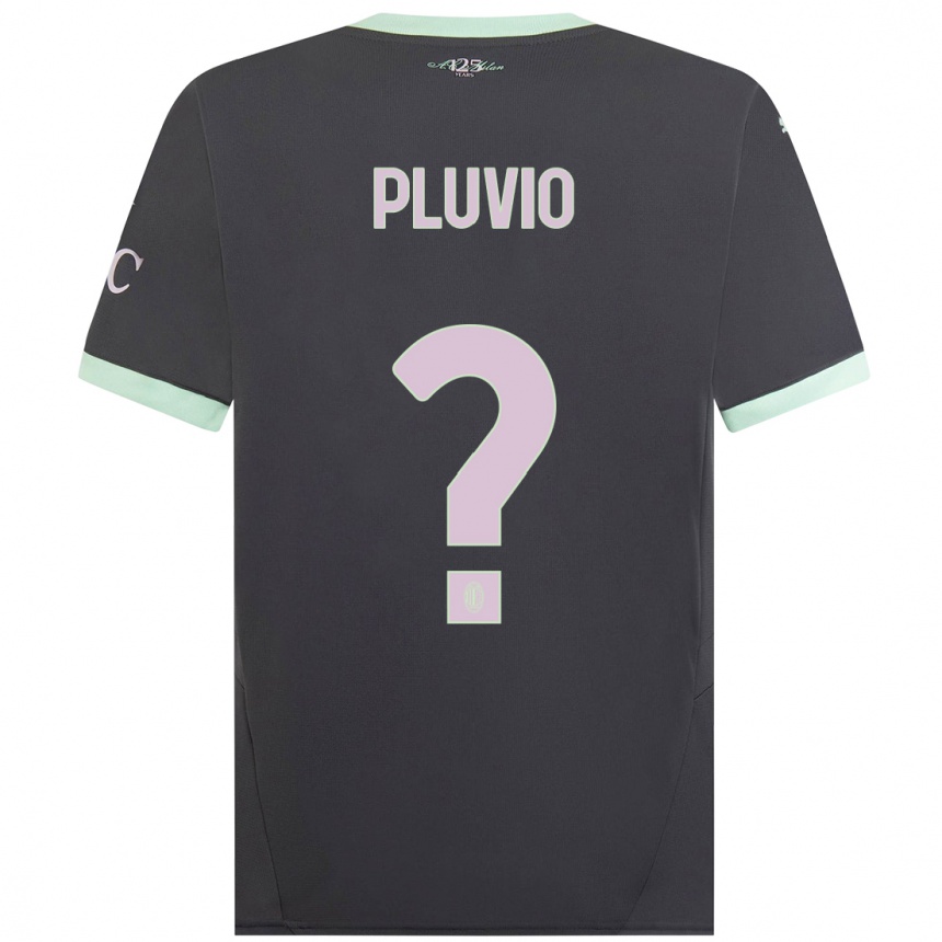 Kids Football Nicholas Pluvio #0 Grey Third Jersey 2024/25 T-Shirt