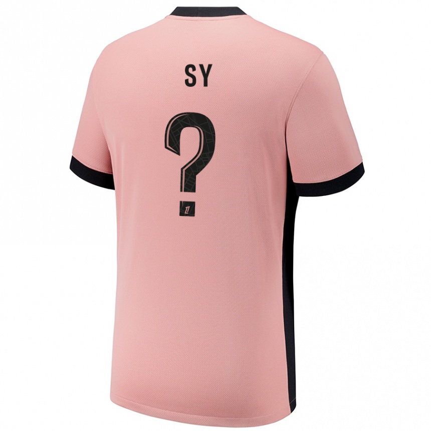 Kids Football Bocar Sy #0 Rust Pink Third Jersey 2024/25 T-Shirt