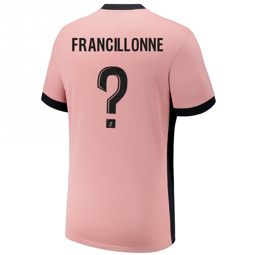 Kids Football Bryan Francillonne #0 Rust Pink Third Jersey 2024/25 T-Shirt