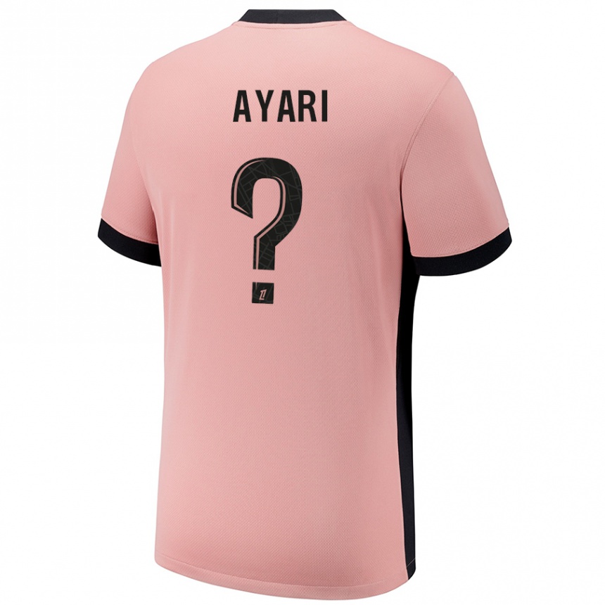 Kids Football Adam Ayari #0 Rust Pink Third Jersey 2024/25 T-Shirt