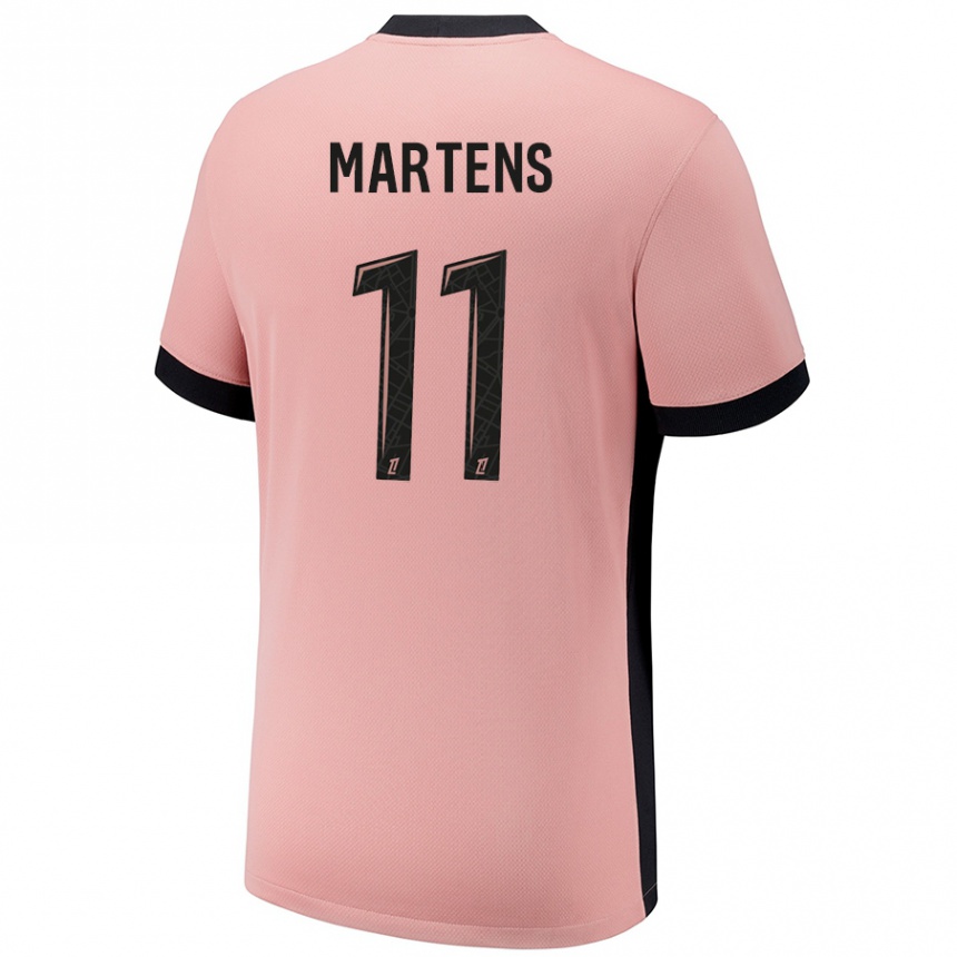 Kids Football Lieke Martens #11 Rust Pink Third Jersey 2024/25 T-Shirt