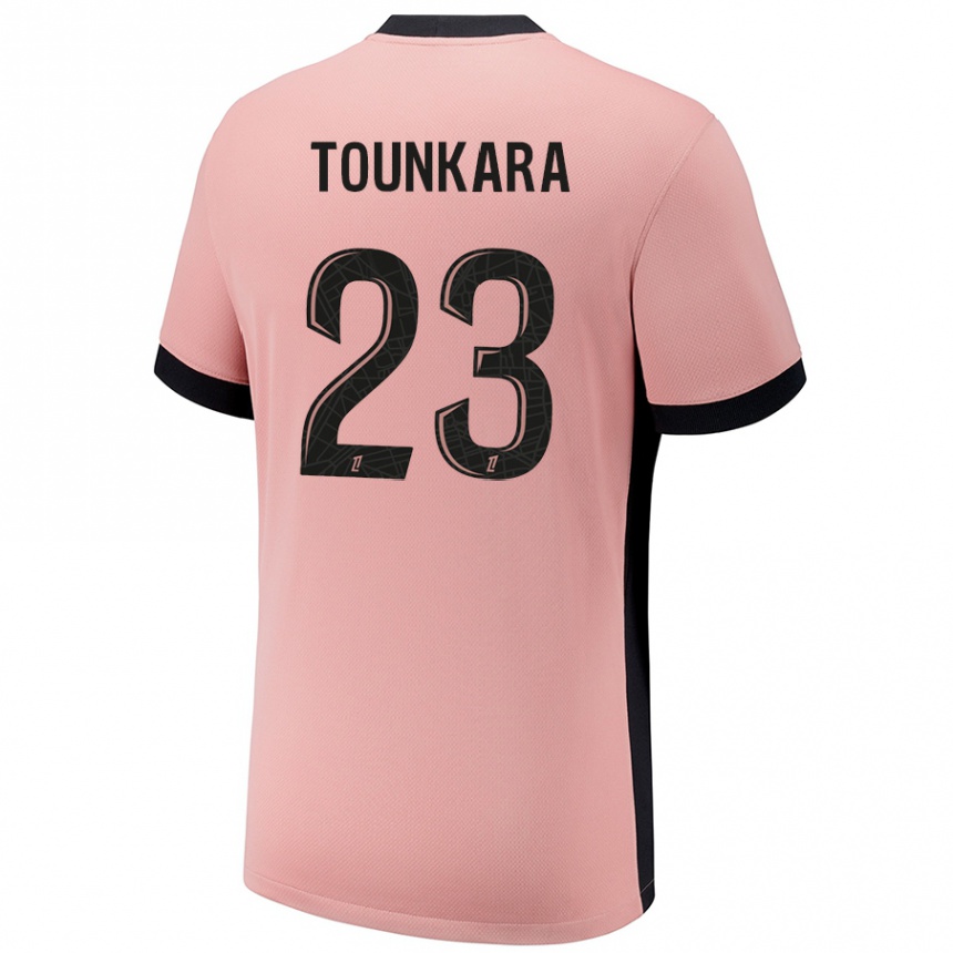 Kids Football Aïssatou Tounkara #23 Rust Pink Third Jersey 2024/25 T-Shirt