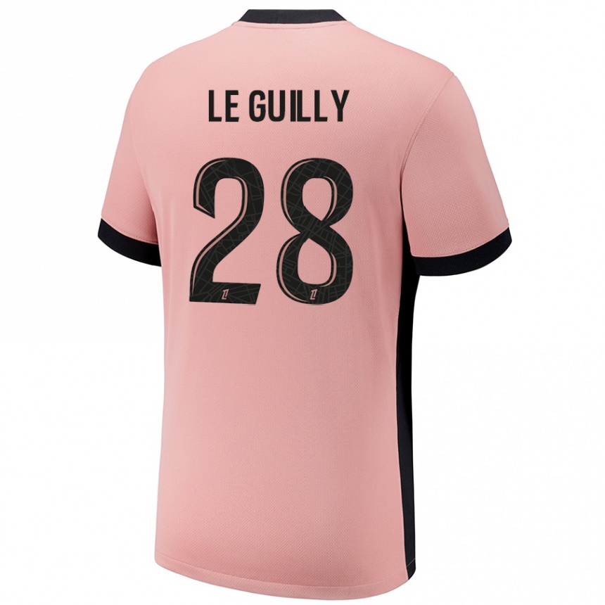 Kids Football Jade Le Guilly #28 Rust Pink Third Jersey 2024/25 T-Shirt