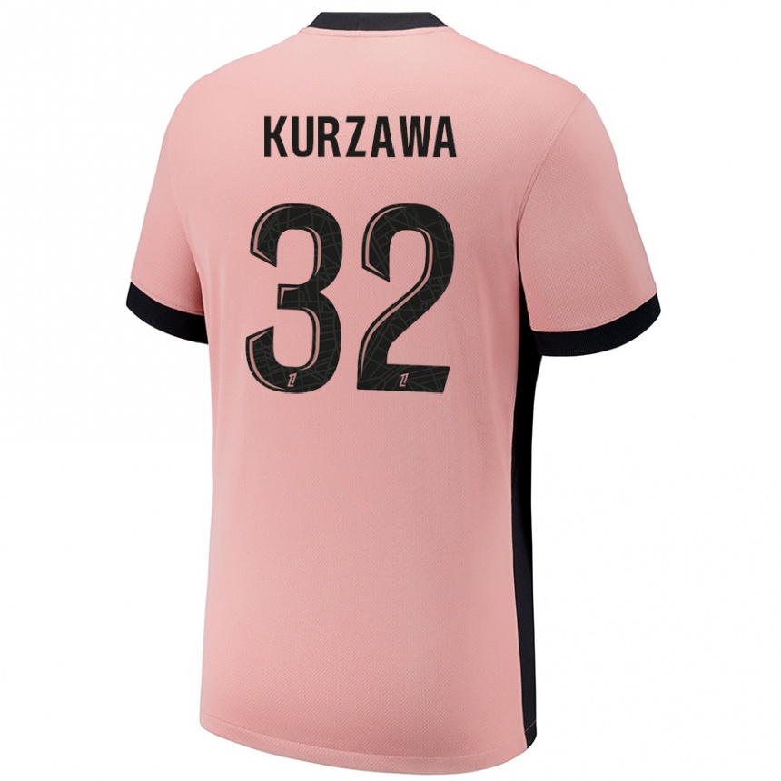 Kids Football Layvin Kurzawa #32 Rust Pink Third Jersey 2024/25 T-Shirt