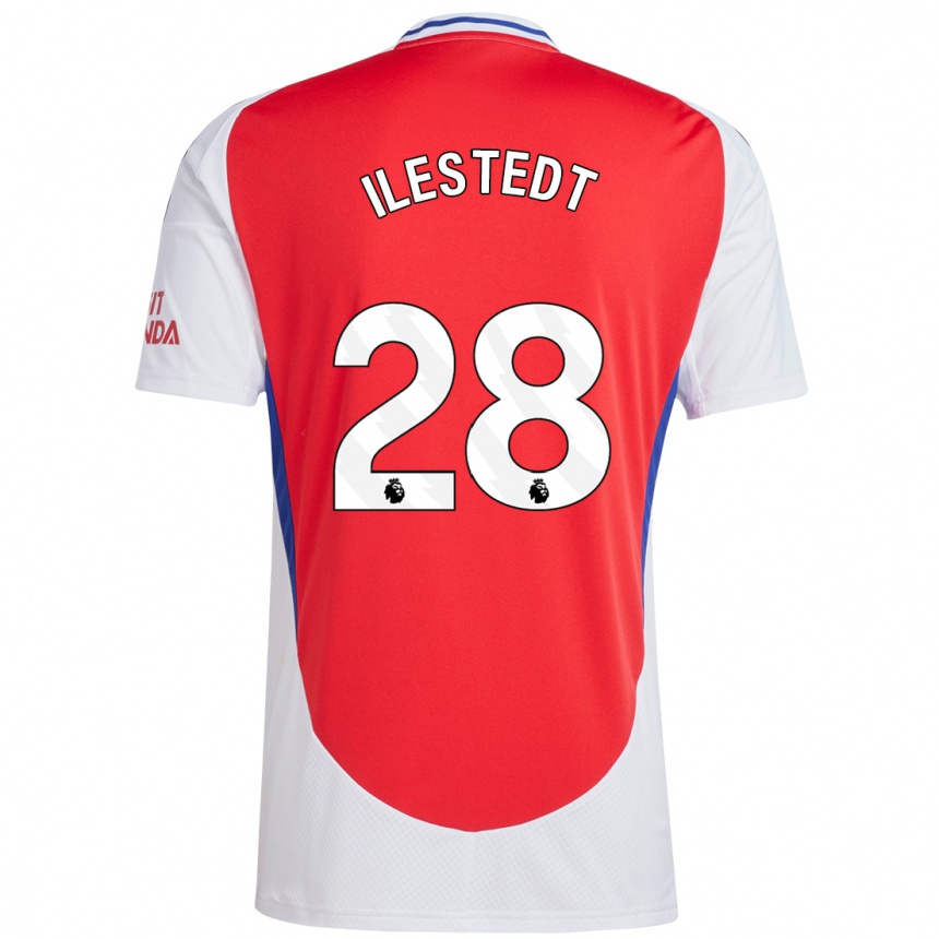 Men Football Amanda Ilestedt #28 Red White Home Jersey 2024/25 T-Shirt