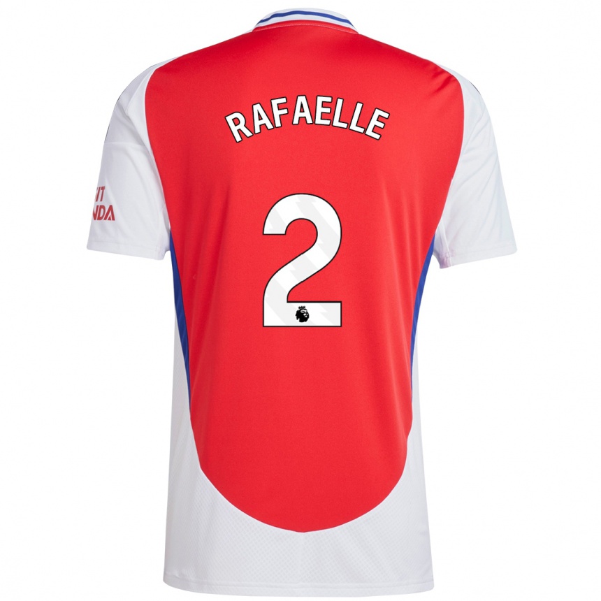 Men Football Rafaelle Souza #2 Red White Home Jersey 2024/25 T-Shirt