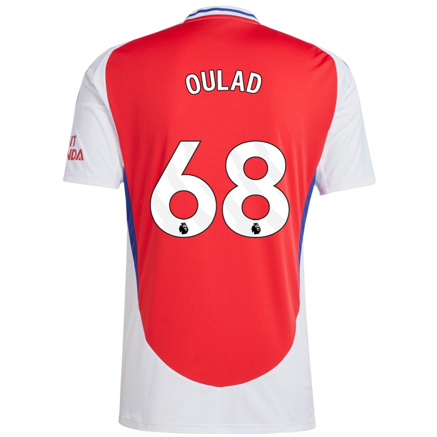 Men Football Salah-Eddine Oulad M'hand #68 Red White Home Jersey 2024/25 T-Shirt