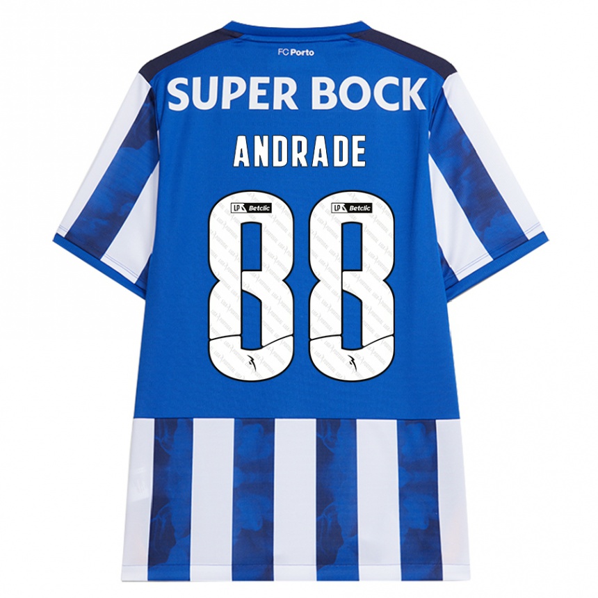 Men Football Domingos Andrade #88 Blue White Home Jersey 2024/25 T-Shirt