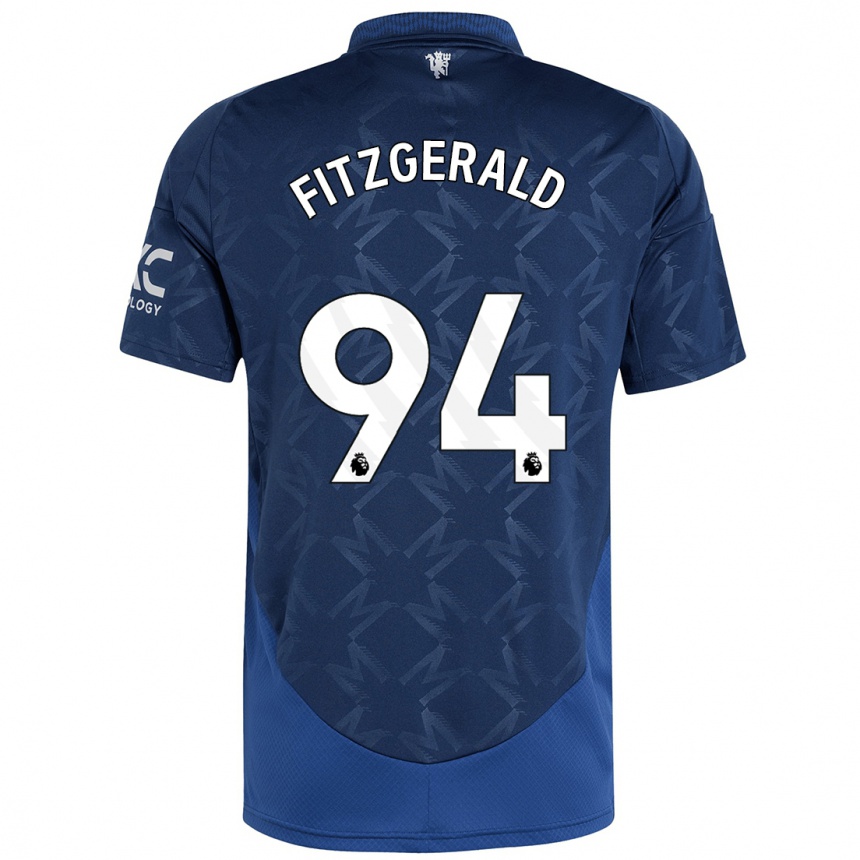 Men Football Jayce Fitzgerald #94 Indigo Away Jersey 2024/25 T-Shirt