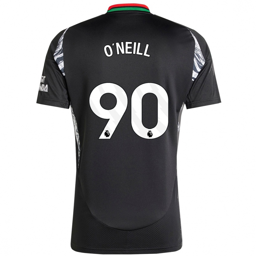 Men Football Ceadach O'neill #90 Black Away Jersey 2024/25 T-Shirt