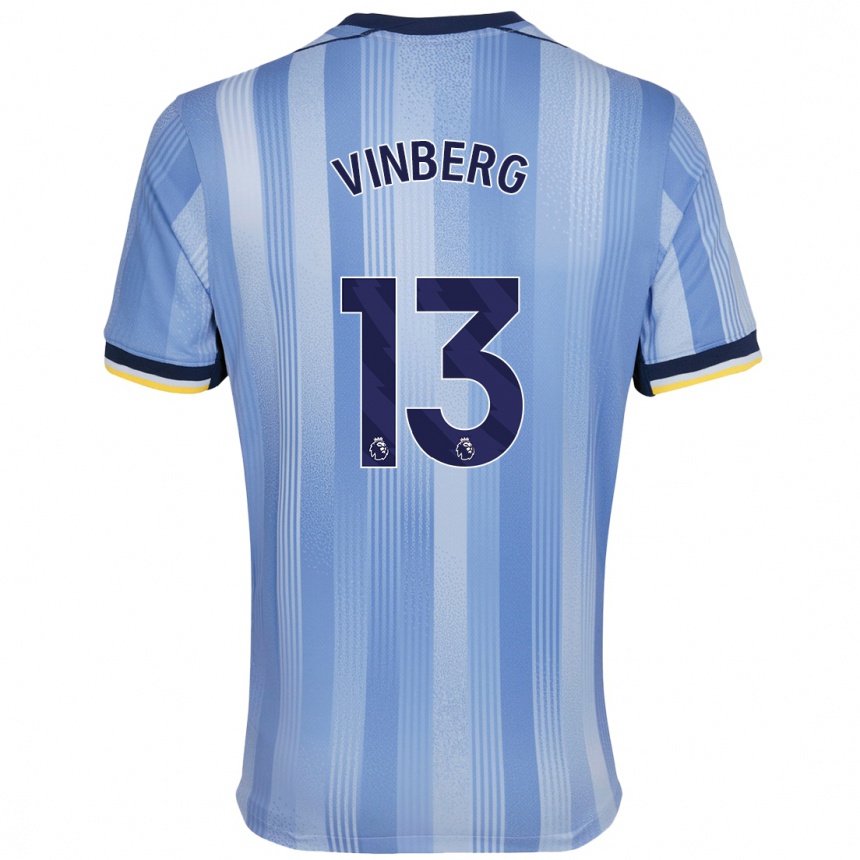 Men Football Matilda Vinberg #13 Light Blue Away Jersey 2024/25 T-Shirt