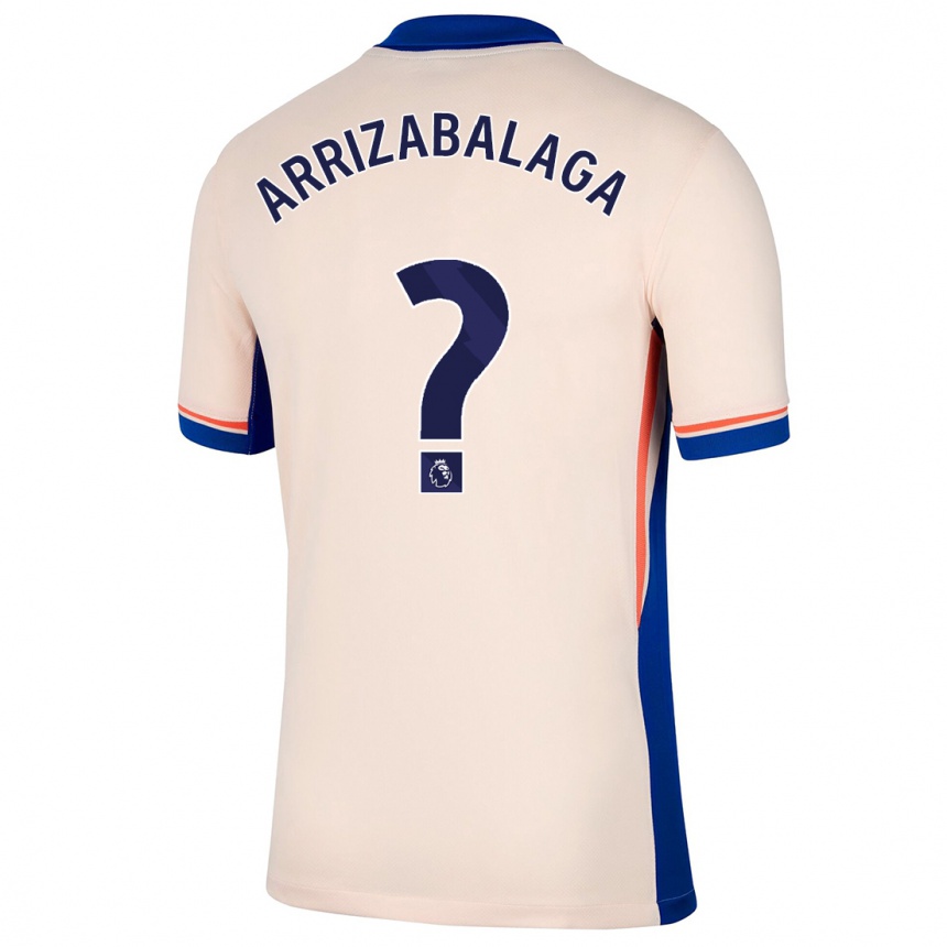 Men Football Kepa Arrizabalaga #0 Light Beige Away Jersey 2024/25 T-Shirt