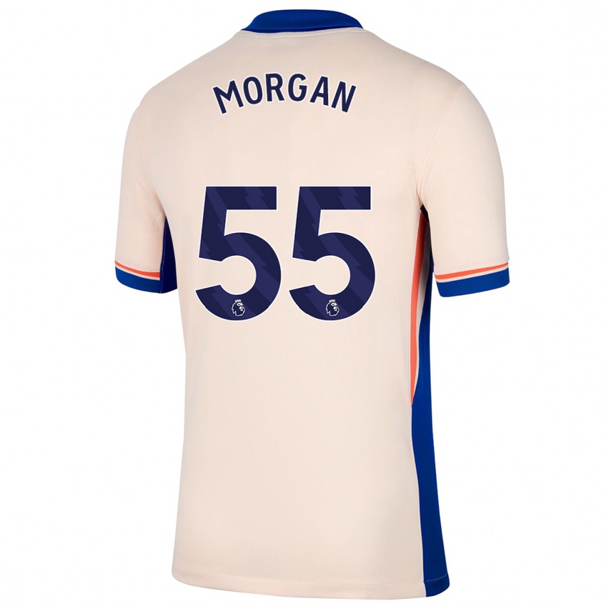 Men Football Jimmy-Jay Morgan #55 Light Beige Away Jersey 2024/25 T-Shirt