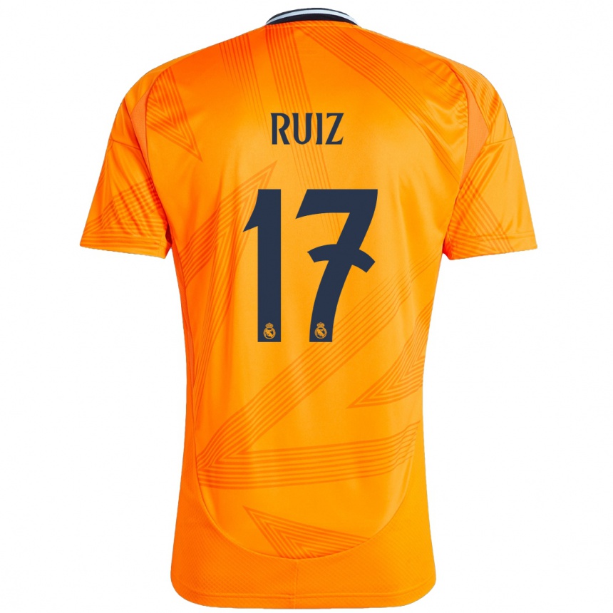 Men Football David Ruiz #17 Orange Away Jersey 2024/25 T-Shirt