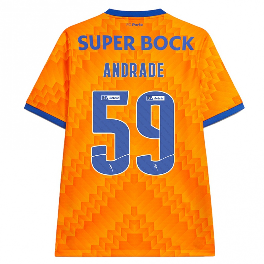 Men Football Tiago Andrade #59 Orange Away Jersey 2024/25 T-Shirt