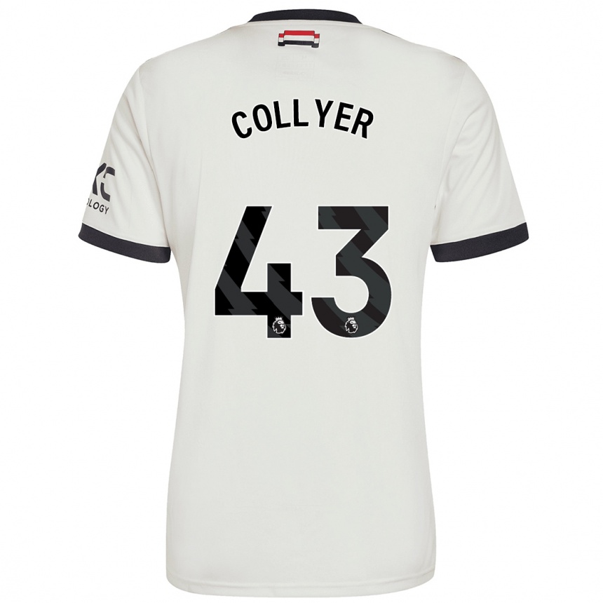 Men Football Toby Collyer #43 Off White Third Jersey 2024/25 T-Shirt