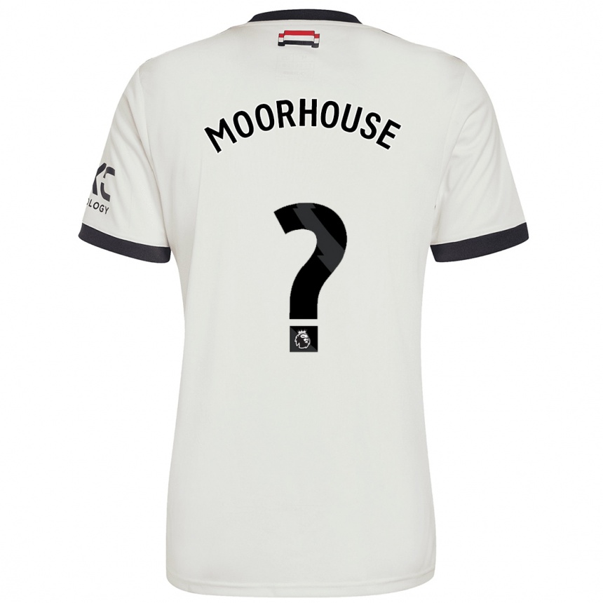 Men Football Jack Moorhouse #0 Off White Third Jersey 2024/25 T-Shirt