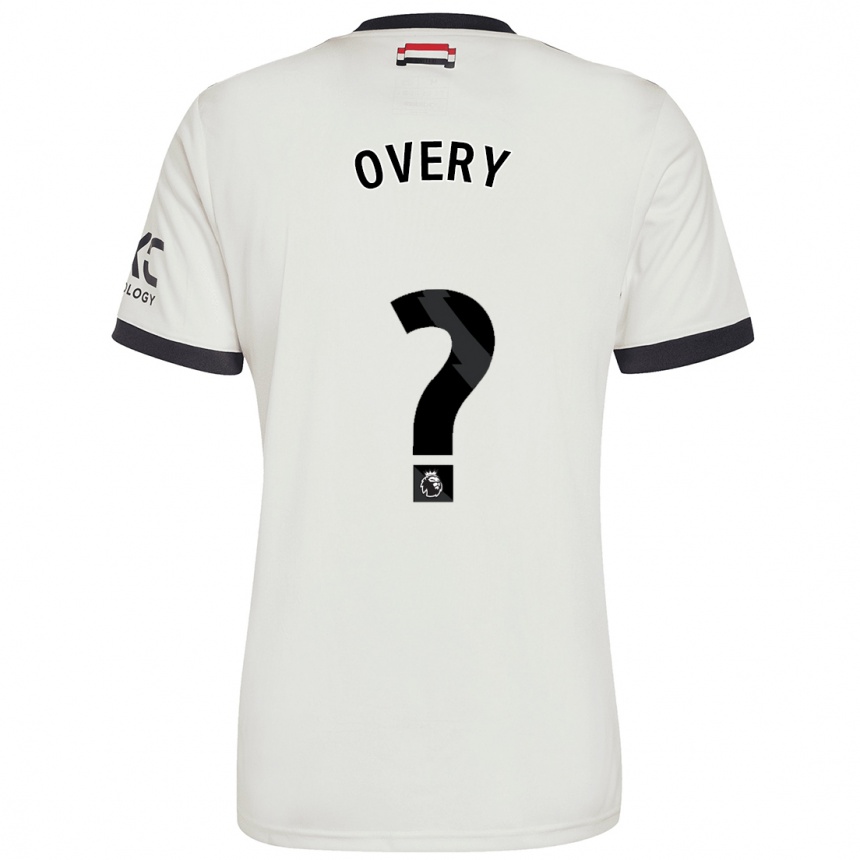 Men Football James Overy #0 Off White Third Jersey 2024/25 T-Shirt