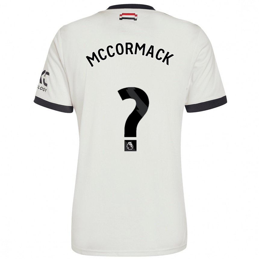 Men Football Rafe Mccormack #0 Off White Third Jersey 2024/25 T-Shirt