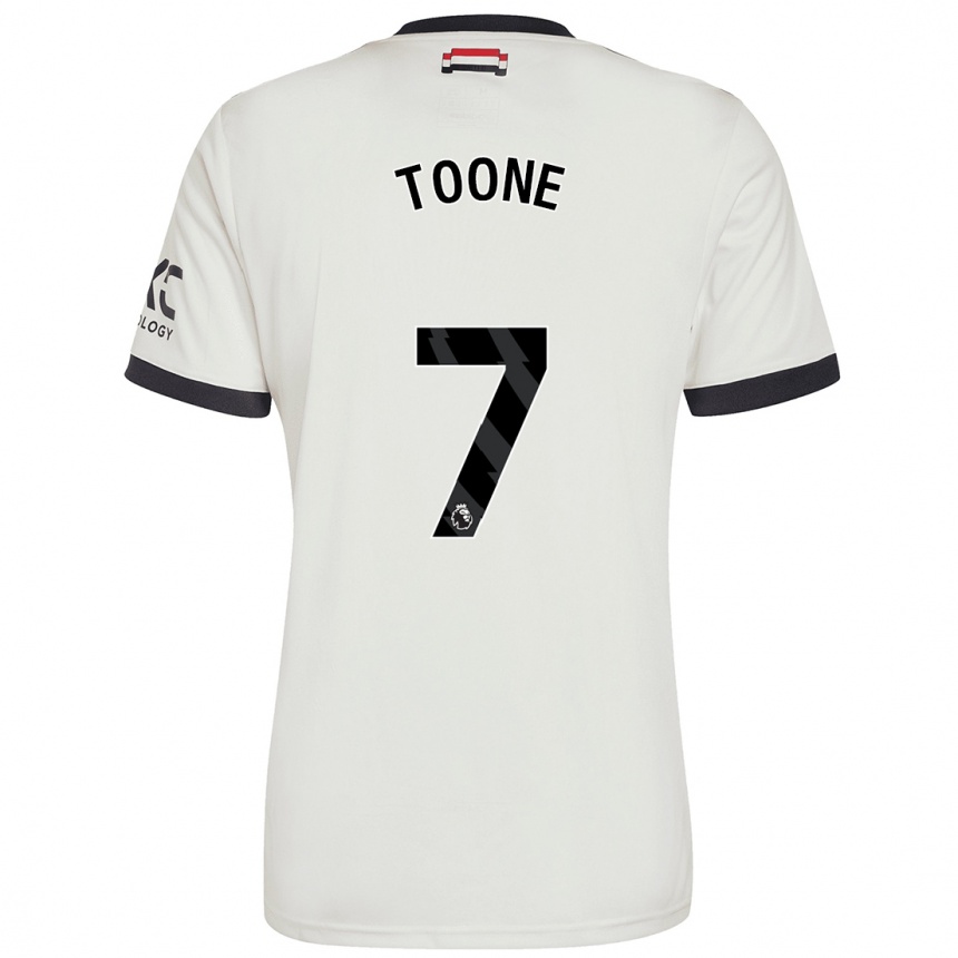 Men Football Ella Toone #7 Off White Third Jersey 2024/25 T-Shirt