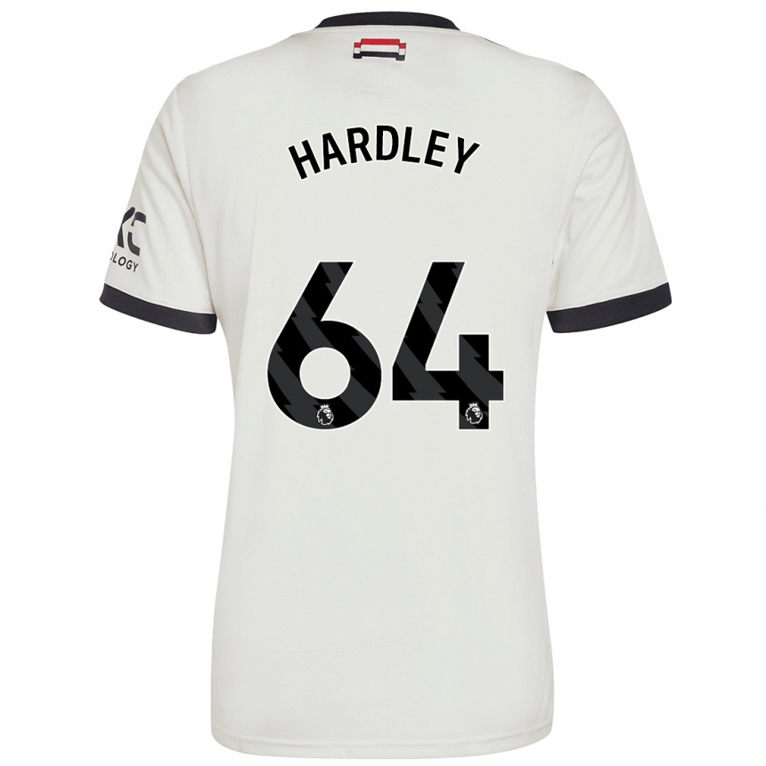 Men Football Bjorn Hardley #64 Off White Third Jersey 2024/25 T-Shirt