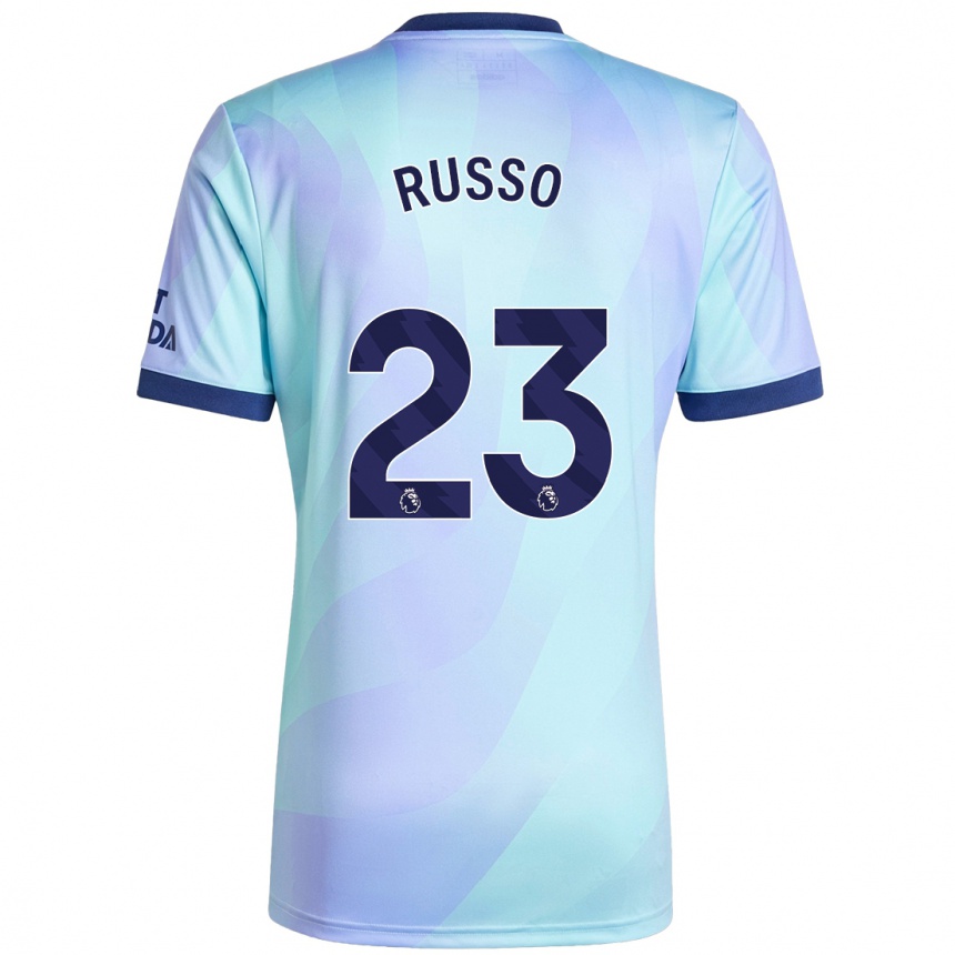 Men Football Alessia Russo #23 Aqua Third Jersey 2024/25 T-Shirt