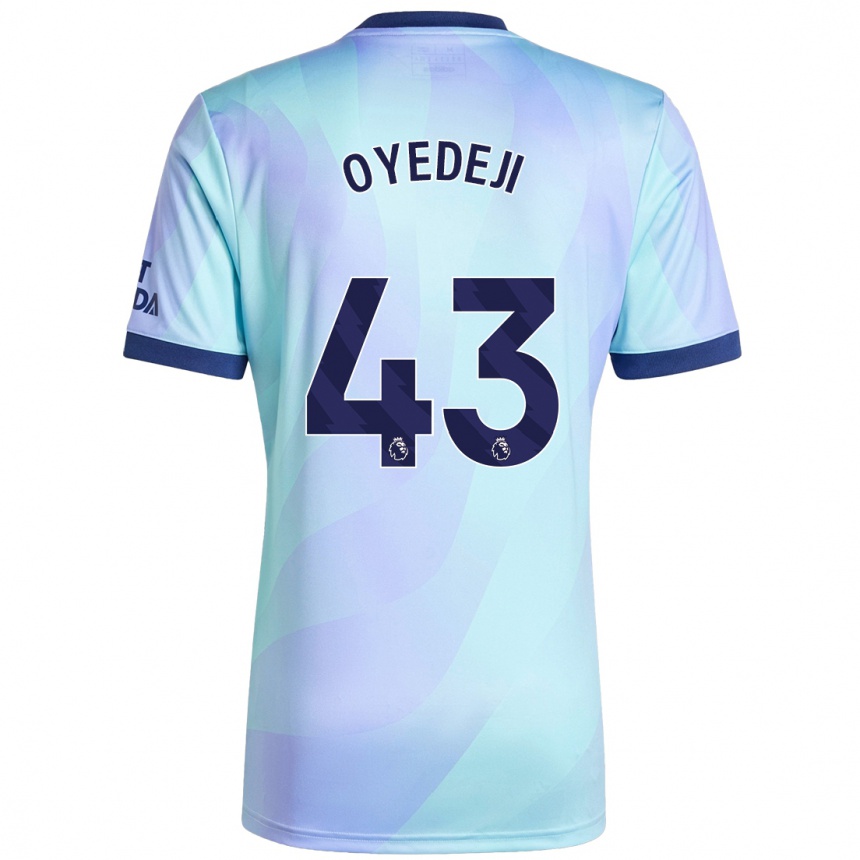 Men Football Nathan Butler Oyedeji #43 Aqua Third Jersey 2024/25 T-Shirt