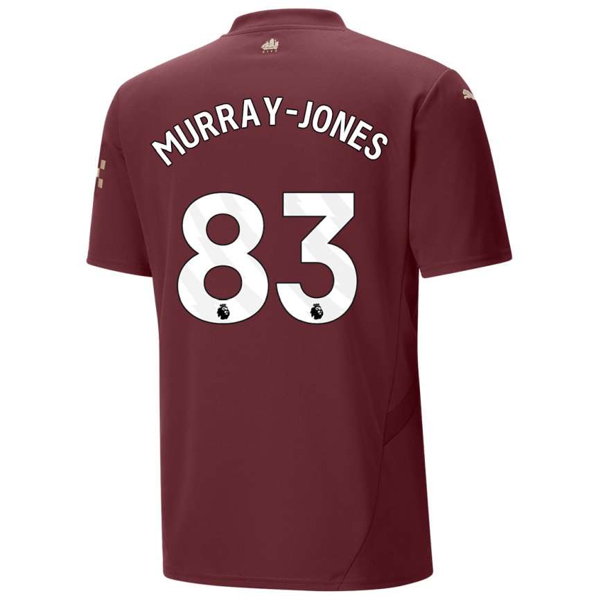 Men Football George Murray-Jones #83 Maroon Third Jersey 2024/25 T-Shirt