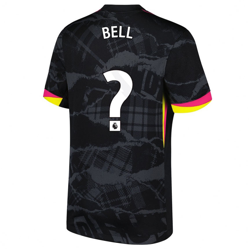 Men Football Toby Bell #0 Black Pink Third Jersey 2024/25 T-Shirt