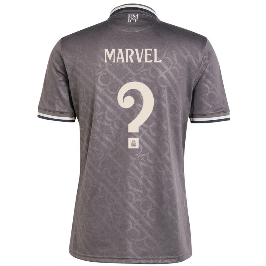 Men Football Marvel #0 Charcoal Third Jersey 2024/25 T-Shirt