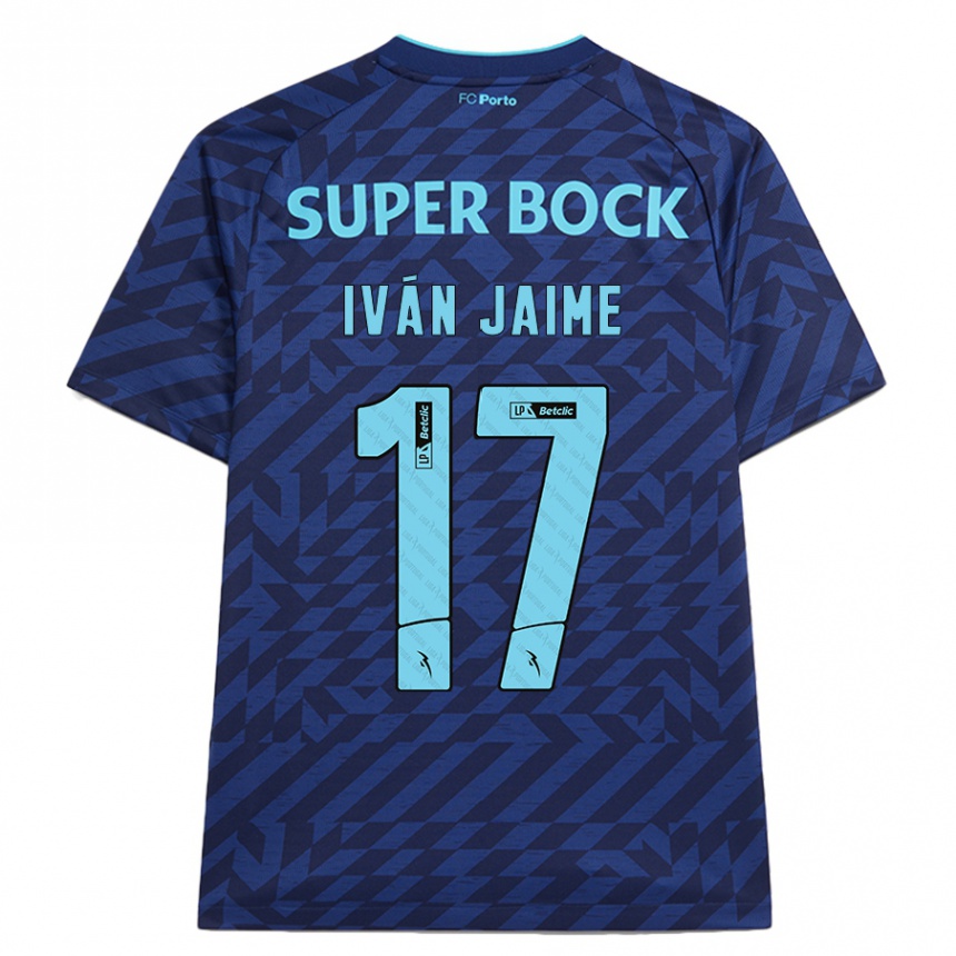 Men Football Iván Jaime #17 Navy Blue Third Jersey 2024/25 T-Shirt