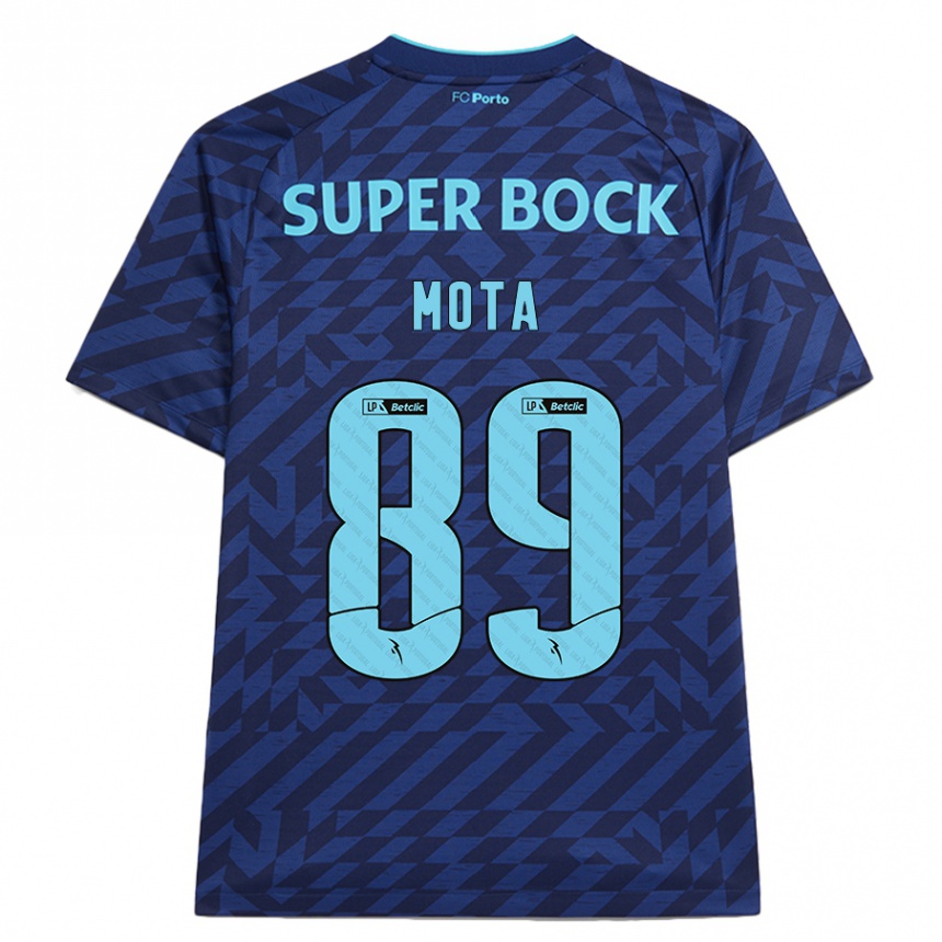 Men Football Luís Mota #89 Navy Blue Third Jersey 2024/25 T-Shirt