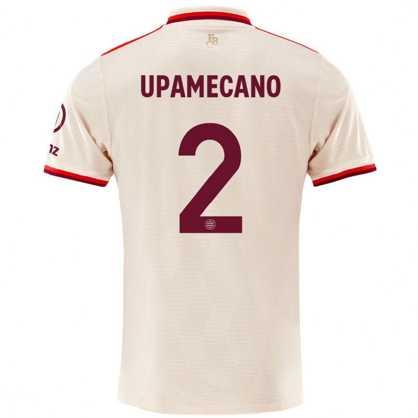 Men Football Dayot Upamecano #2 Linen Third Jersey 2024/25 T-Shirt