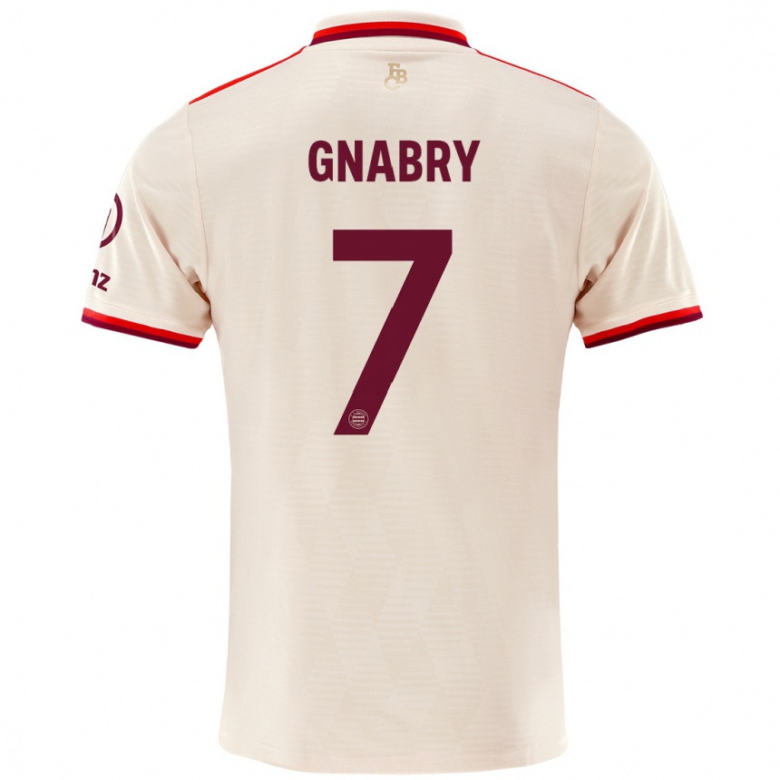 Men Football Serge Gnabry #7 Linen Third Jersey 2024/25 T-Shirt