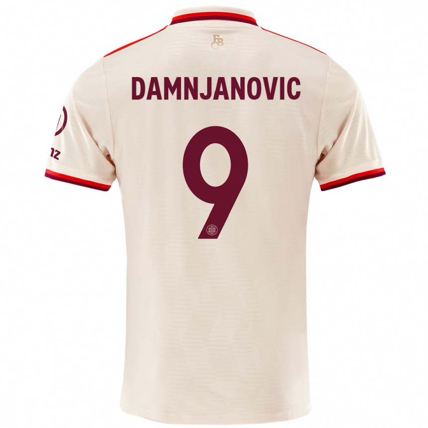 Men Football Jovana Damnjanovic #9 Linen Third Jersey 2024/25 T-Shirt