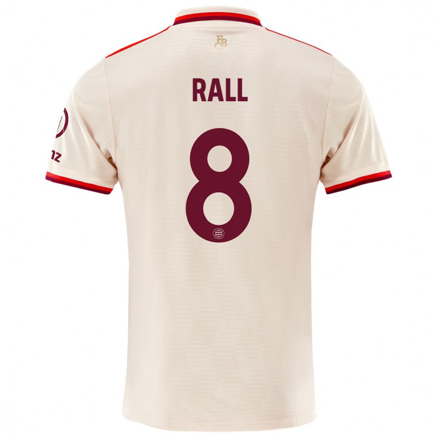 Men Football Maximiliane Rall #8 Linen Third Jersey 2024/25 T-Shirt