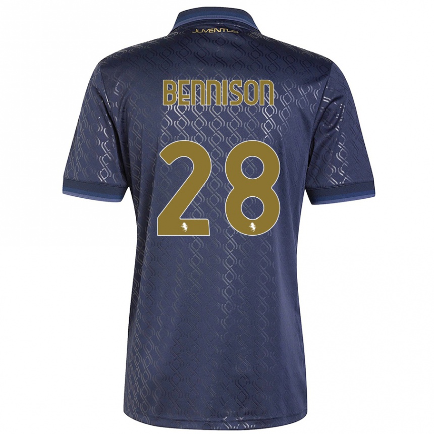 Men Football Hanna Bennison #28 Navy Blue Third Jersey 2024/25 T-Shirt