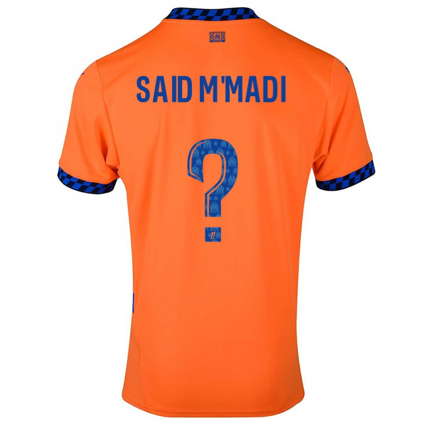 Men Football Yakine Said M'madi #0 Orange Dark Blue Third Jersey 2024/25 T-Shirt