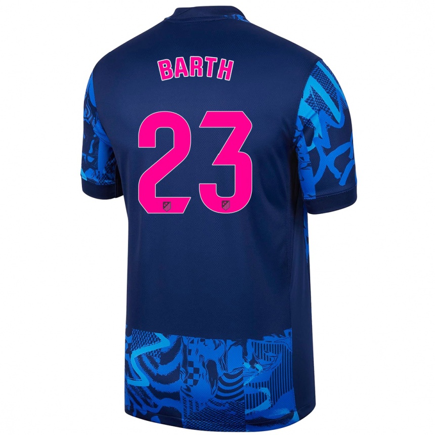 Men Football Merle Barth #23 Royal Blue Third Jersey 2024/25 T-Shirt