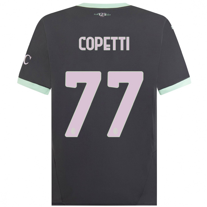 Men Football Matilde Copetti #77 Grey Third Jersey 2024/25 T-Shirt