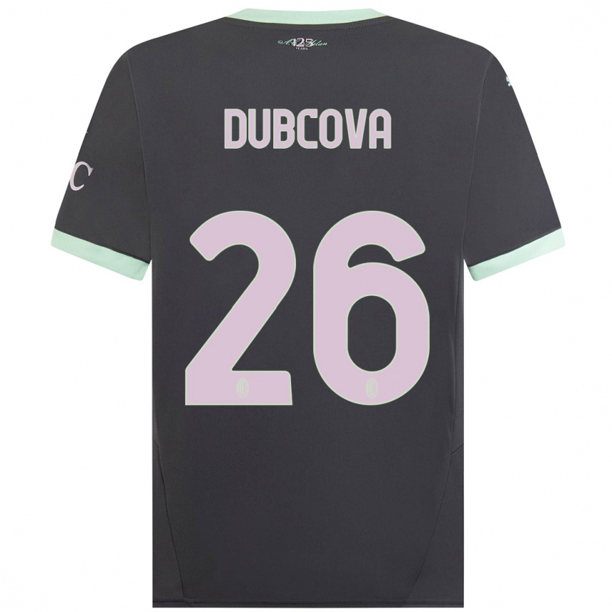 Men Football Michaela Dubcova #26 Grey Third Jersey 2024/25 T-Shirt