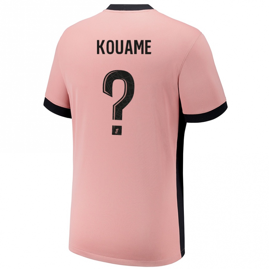 Men Football Kelly Kouame #0 Rust Pink Third Jersey 2024/25 T-Shirt