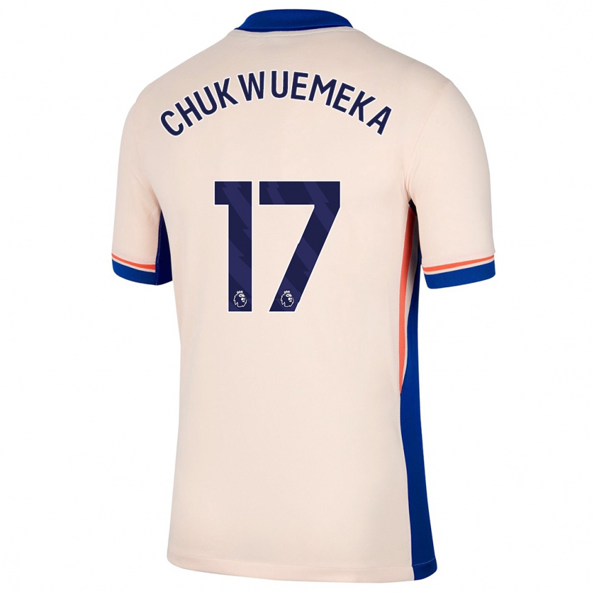 Women Football Carney Chukwuemeka #17 Light Beige Away Jersey 2024/25 T-Shirt